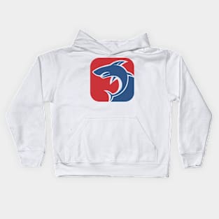 red blue shark Kids Hoodie